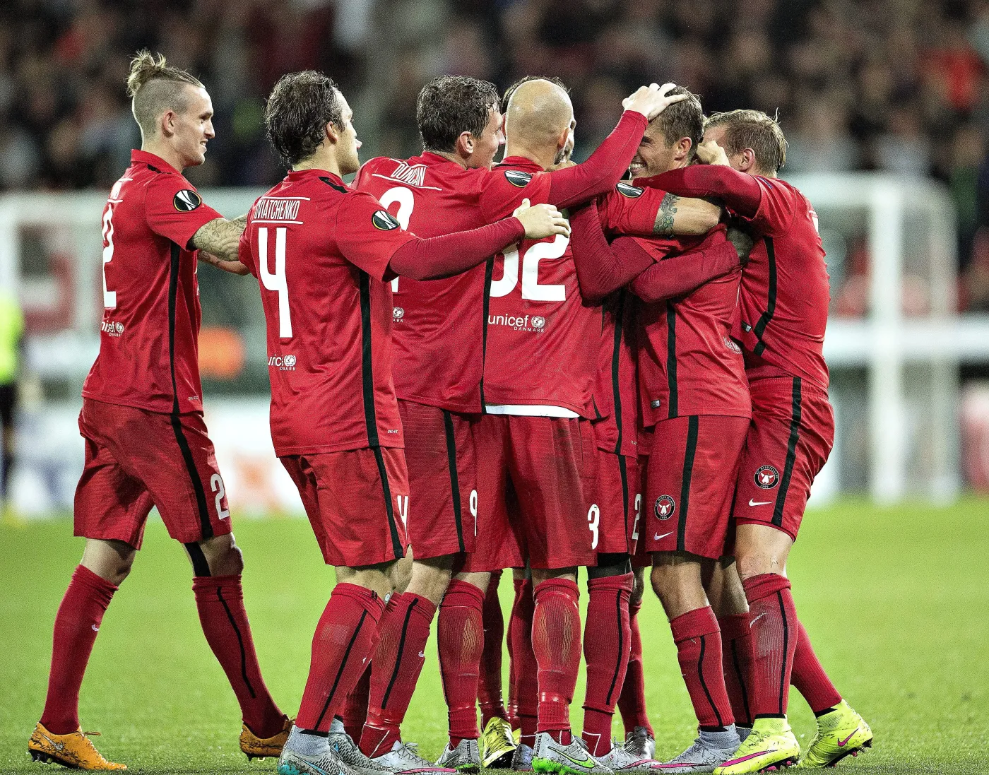 Radość piłkarzy FC Midtjylland