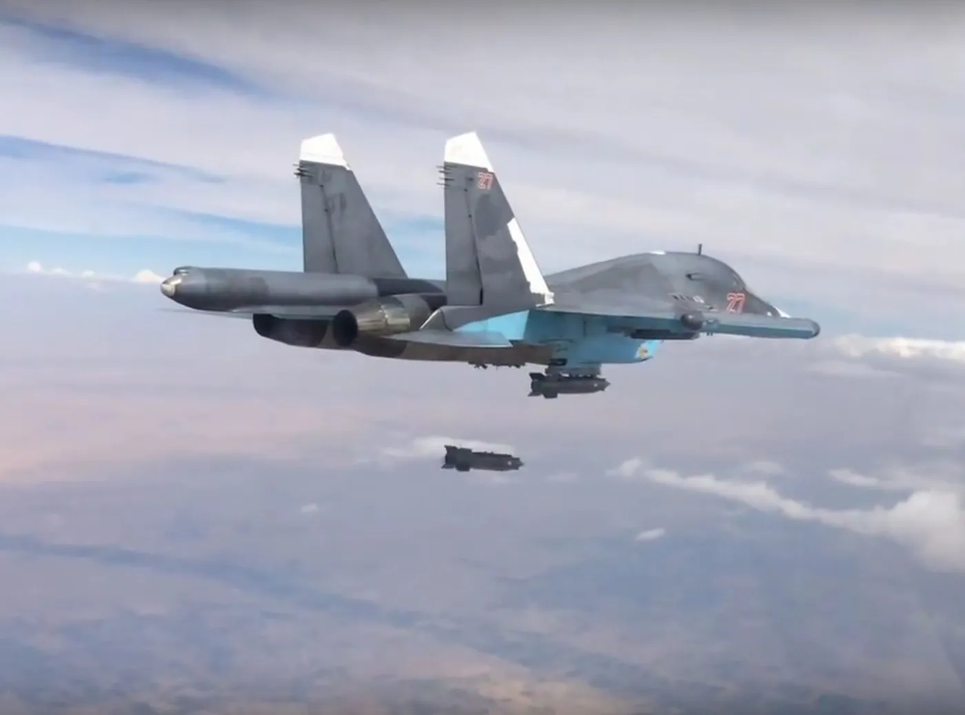 Rosyjski samolot bombarduje Syrię