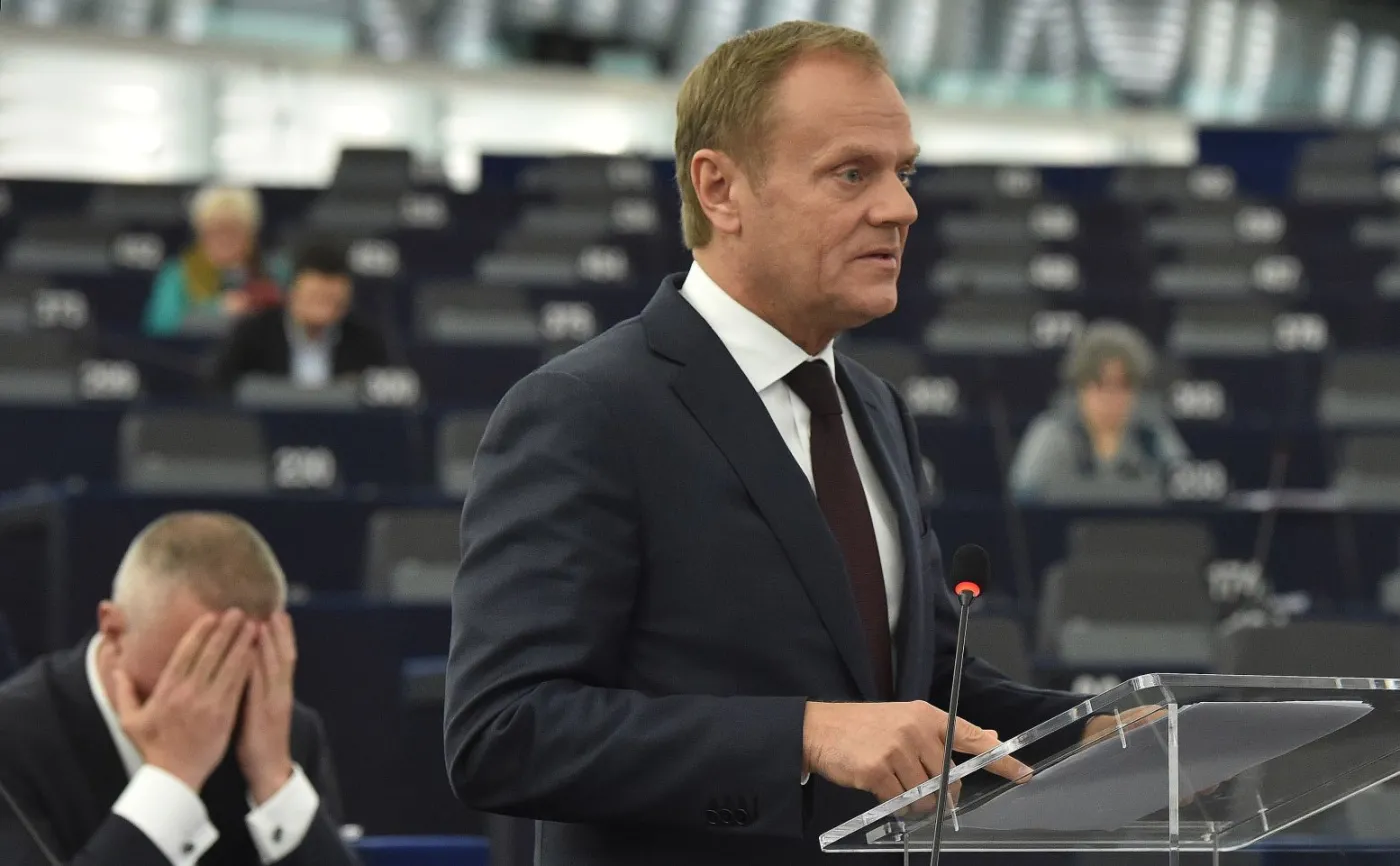 Donald Tusk w Parlamencie Europejskim