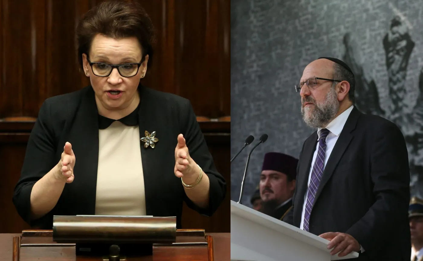 Anna Zalewska i Michael Schudrich