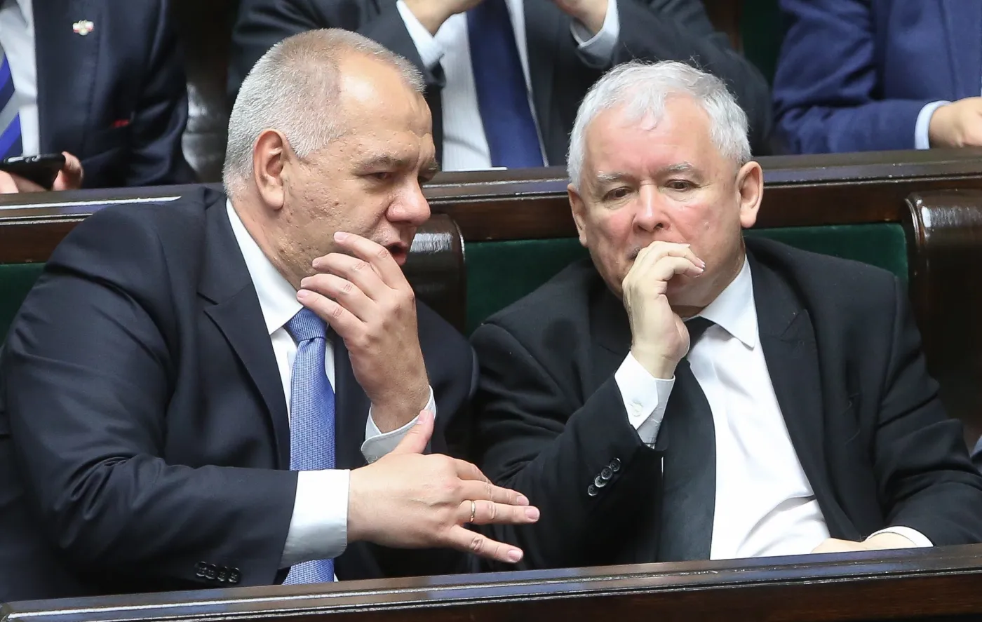 Jacek Sasin i Jarosław Kaczyński