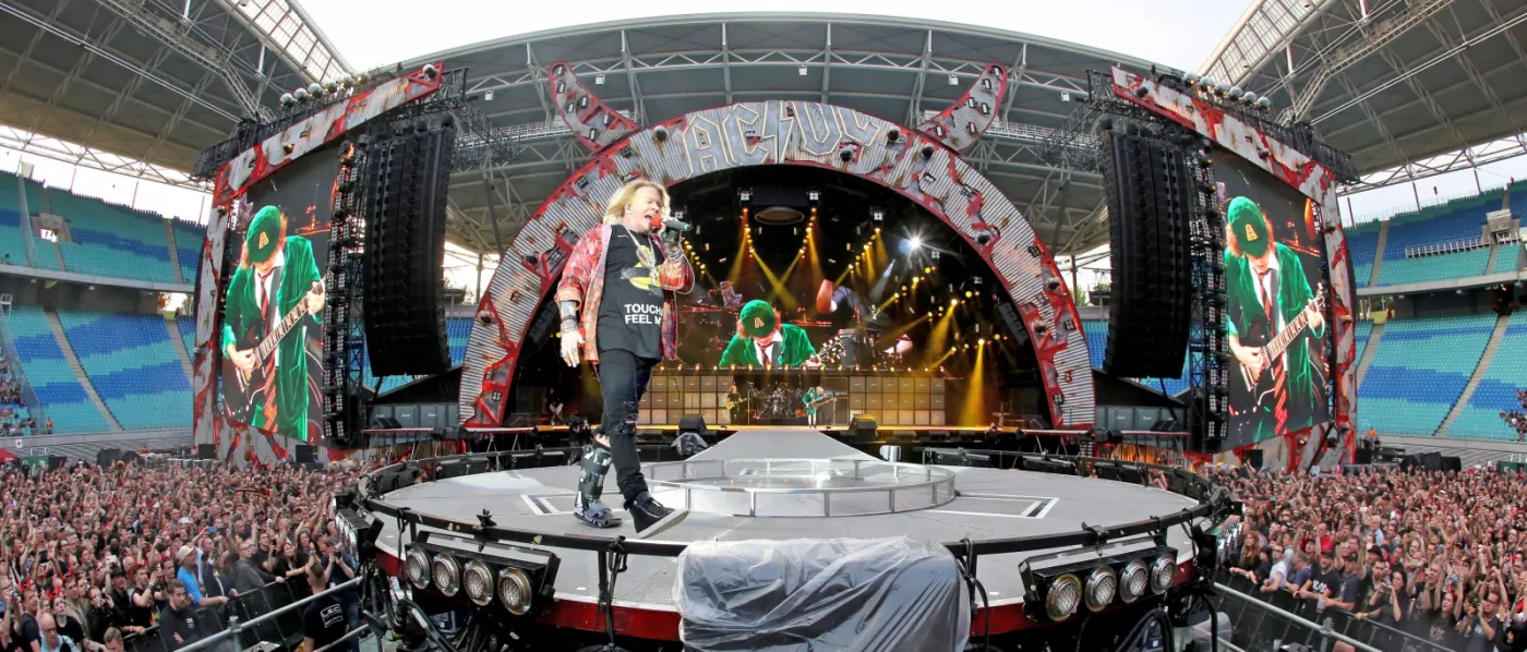 AC/DC podczas koncertu w Lipsku