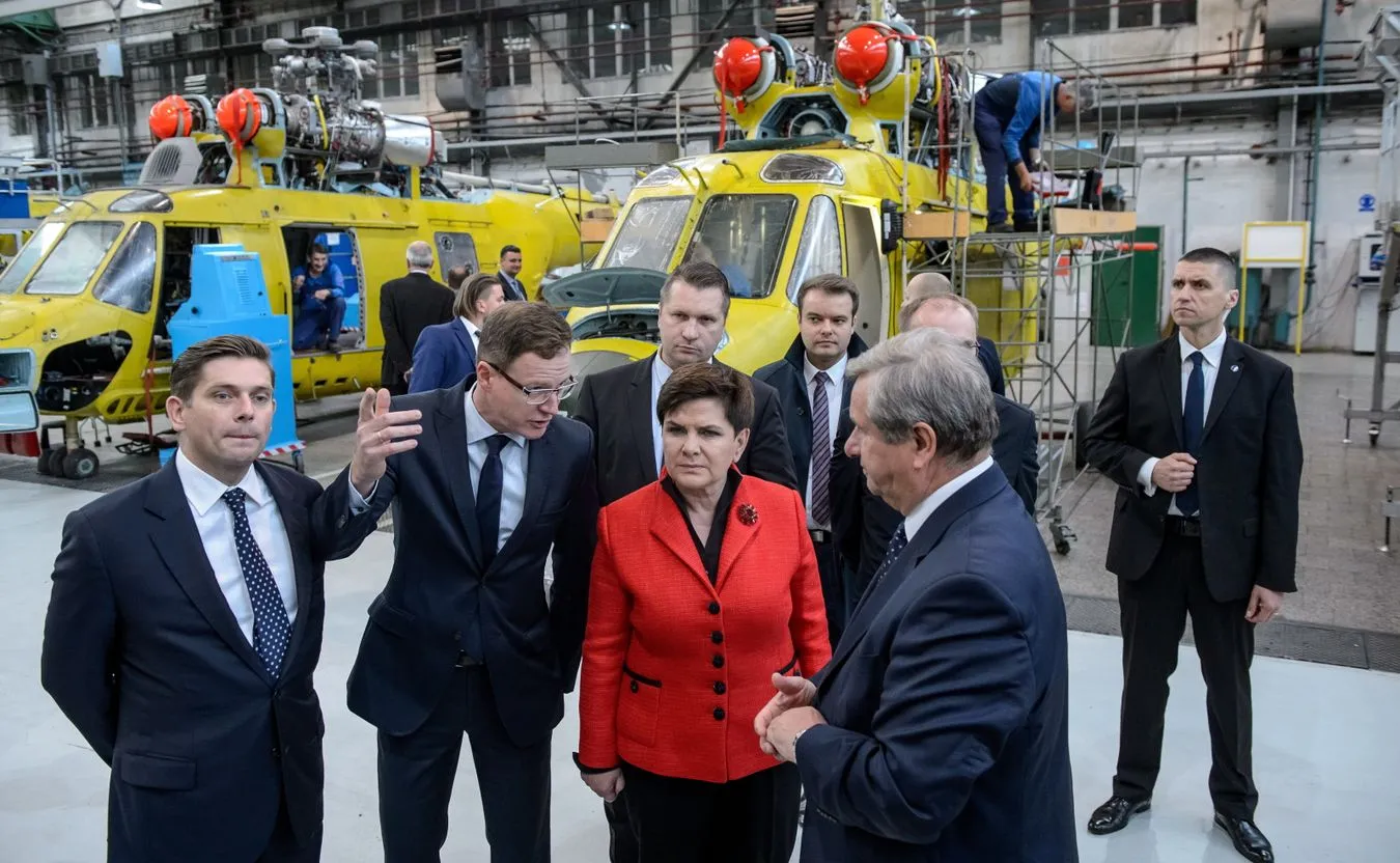 Premier Beata Szydło w PZL-Świdnik