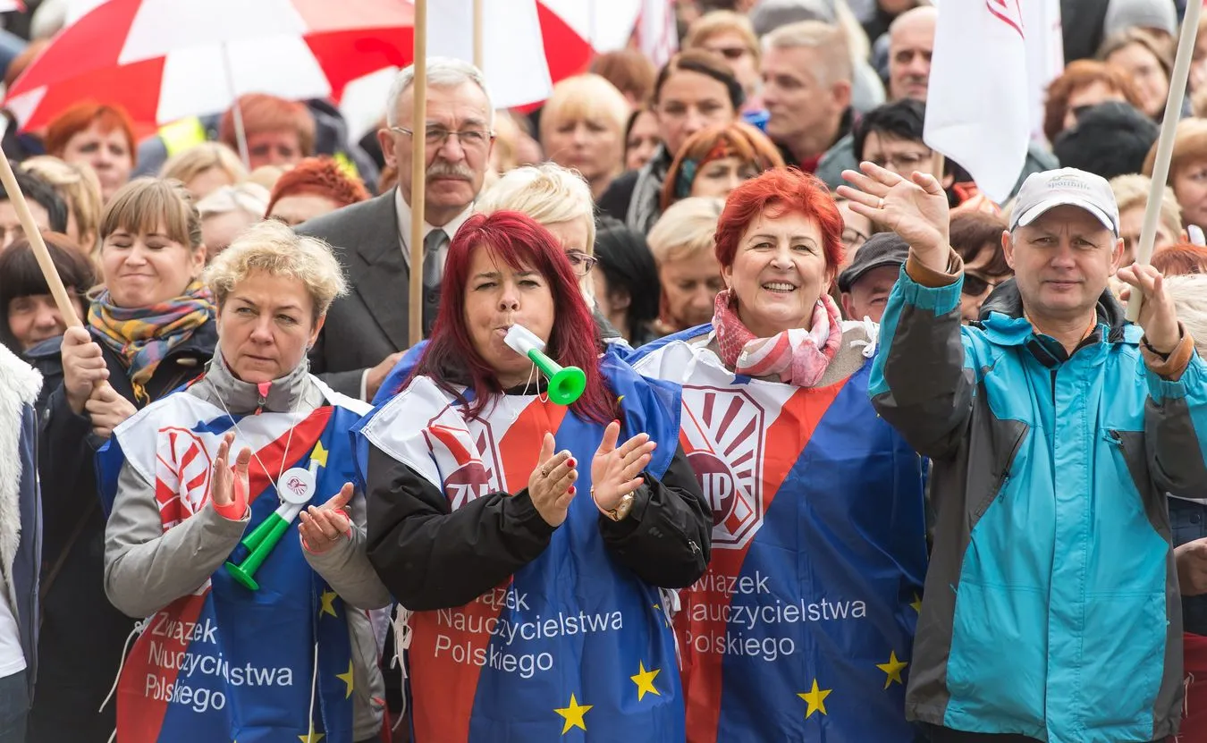 Protest nauczycieli we Wrocławiu