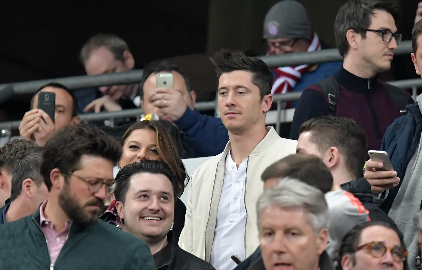 Lewandowski mecz z Realem obejrzał w towarzystwie żony. Niemcy zapewniają, że będzie gotowy na rewanż