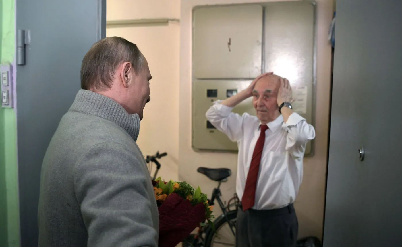 Władimir Putin i Łazar Matwiejew