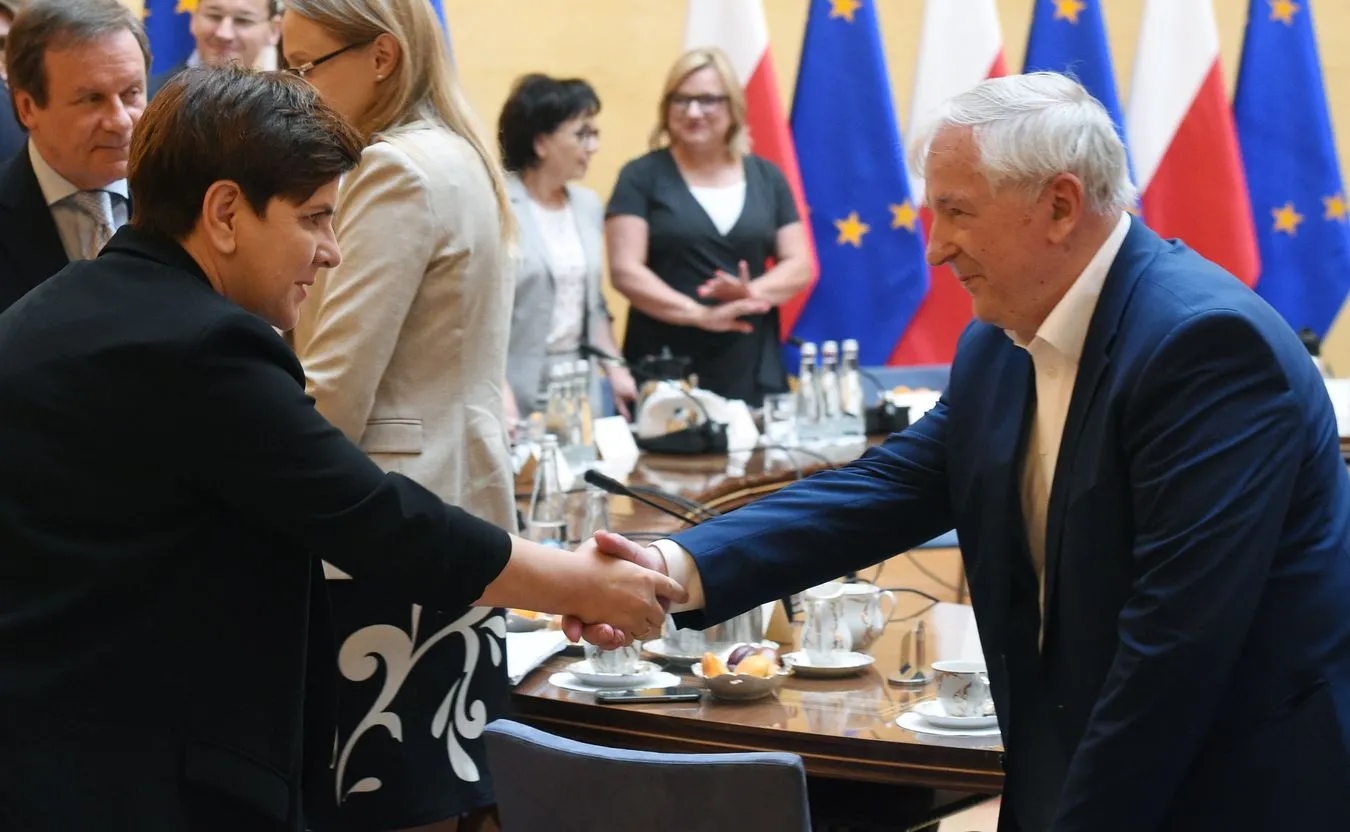 Beata Szydło i Stanisław Gomułka