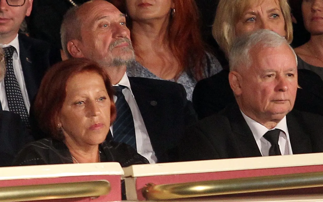 Barbara Skrzypek i Jarosław Kaczyński