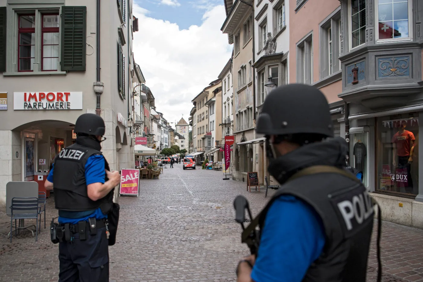 Policja na ulicach Schaffhausen