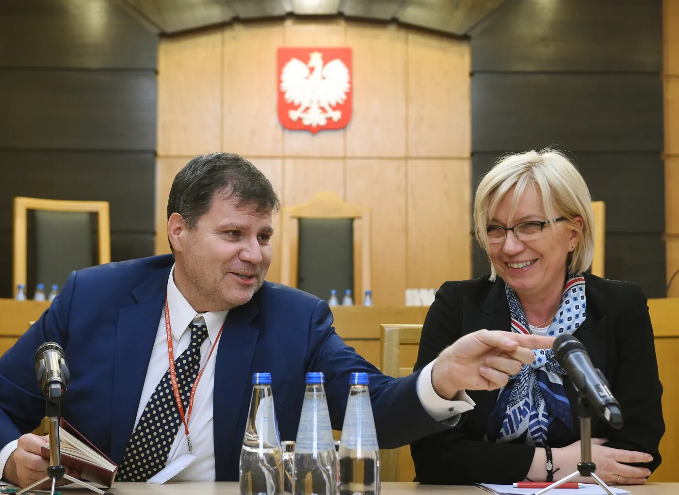 Mariusz Muszyński i Julia Przyłębska