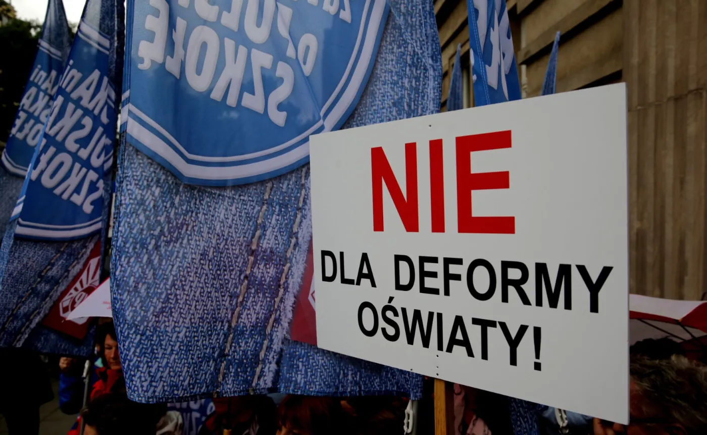 Protesty przeciw reformie edukacji