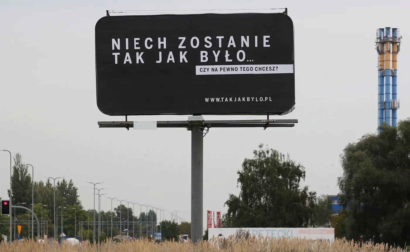 Billboardy w obronie reformy sądów