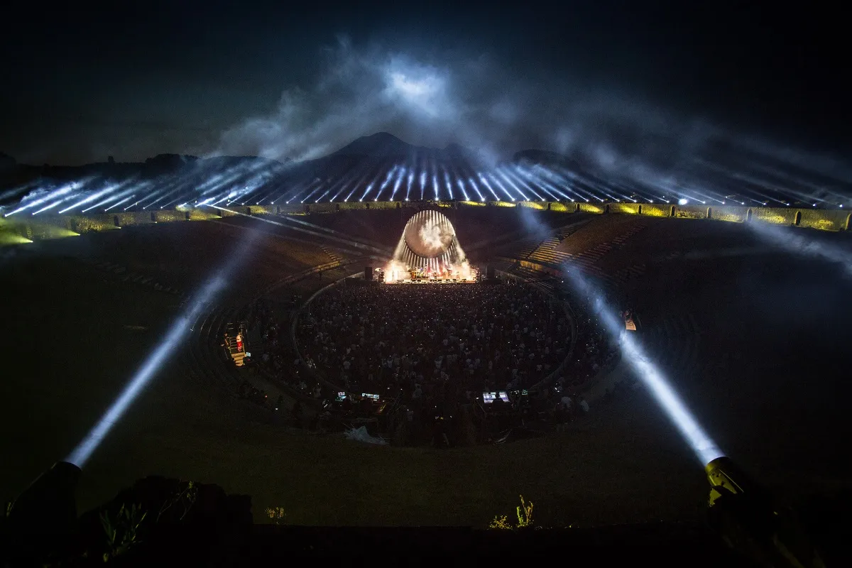 David Gilmour - koncert w Pompejach