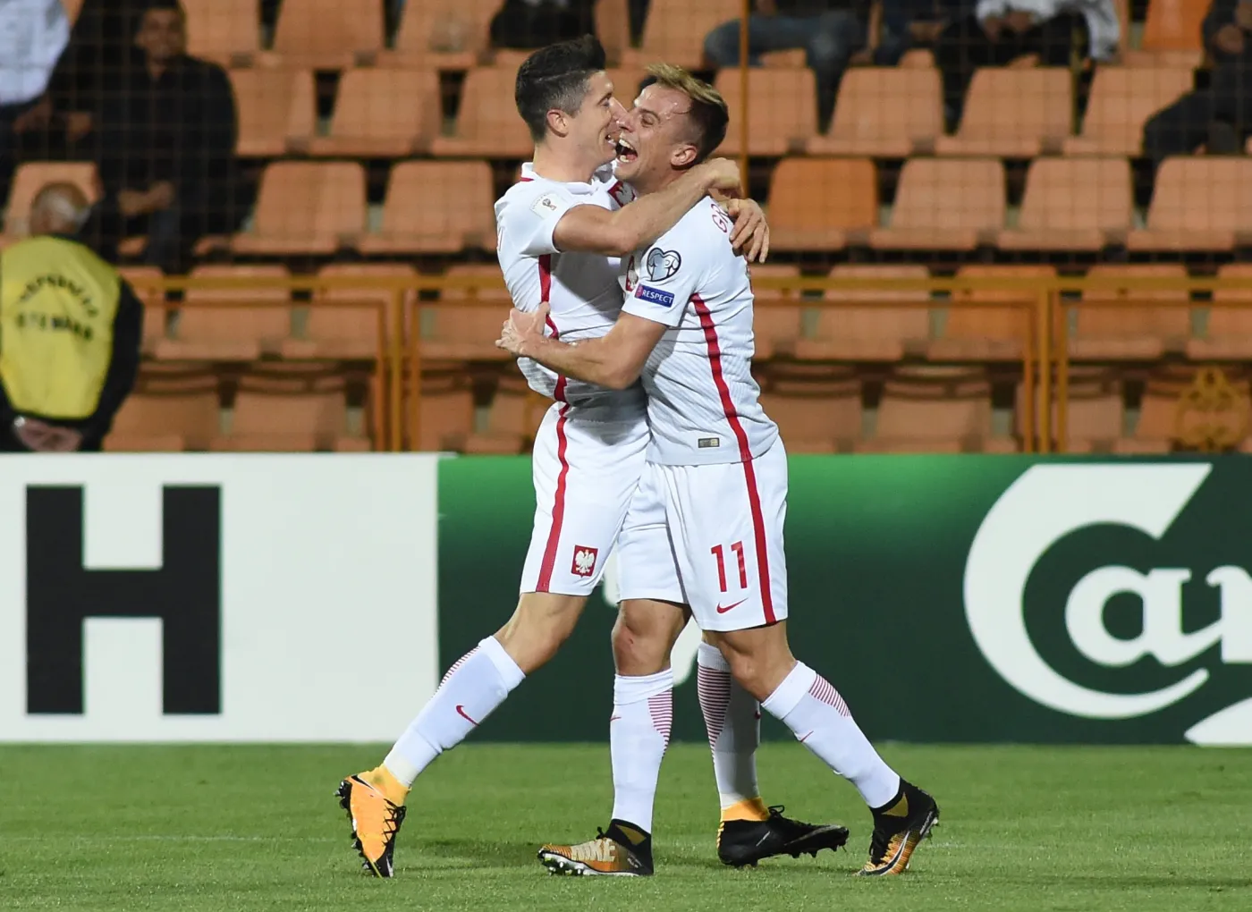 Robert Lewandowski i Kamil Grosicki