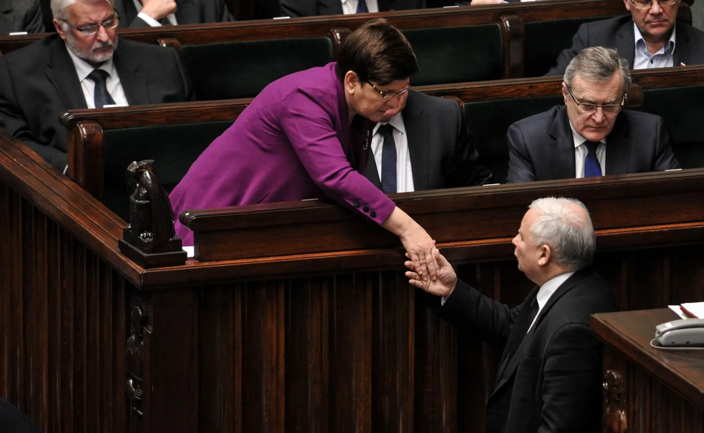Beata Szydło i Jarosław Kaczyński