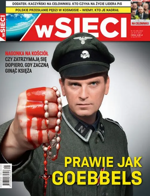 Tomasz Lis na okładce "wSieci"
