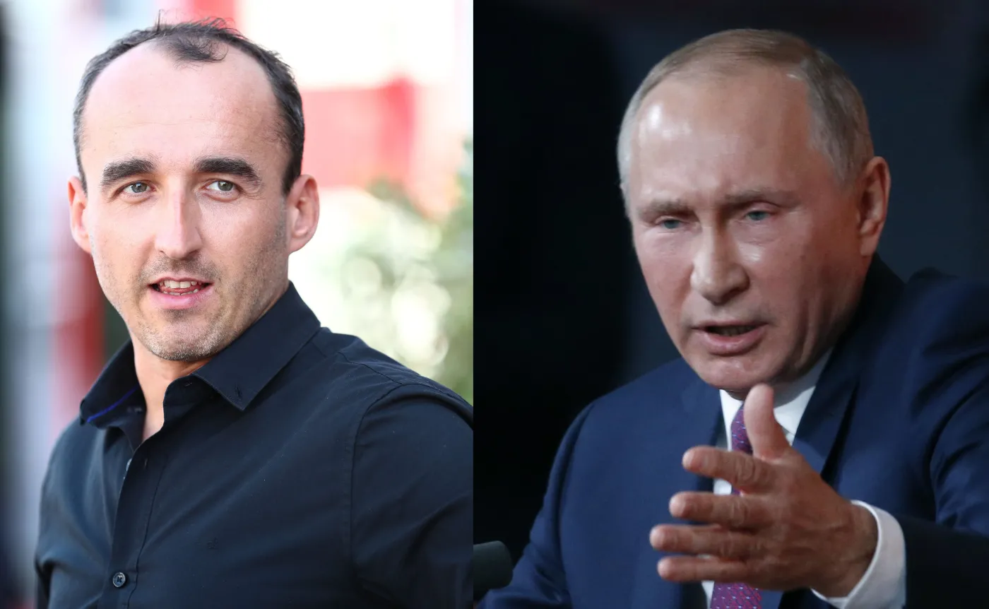 Władimir Putin i Robert Kubica