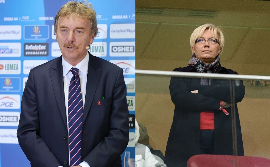 Zbigniew Boniek i Julia Przyłębska