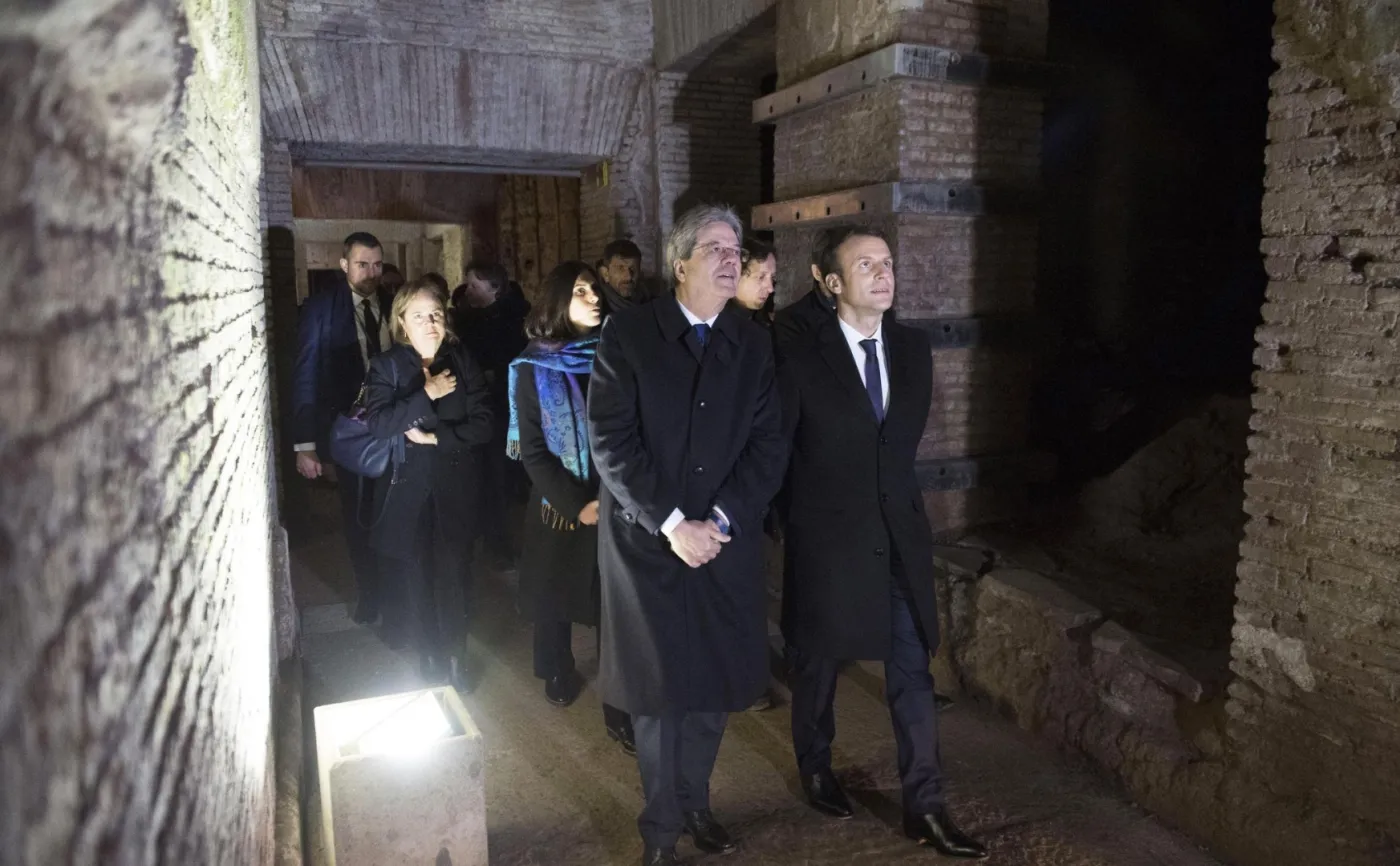Paolo Gentiloni i  Emmanuel Macron