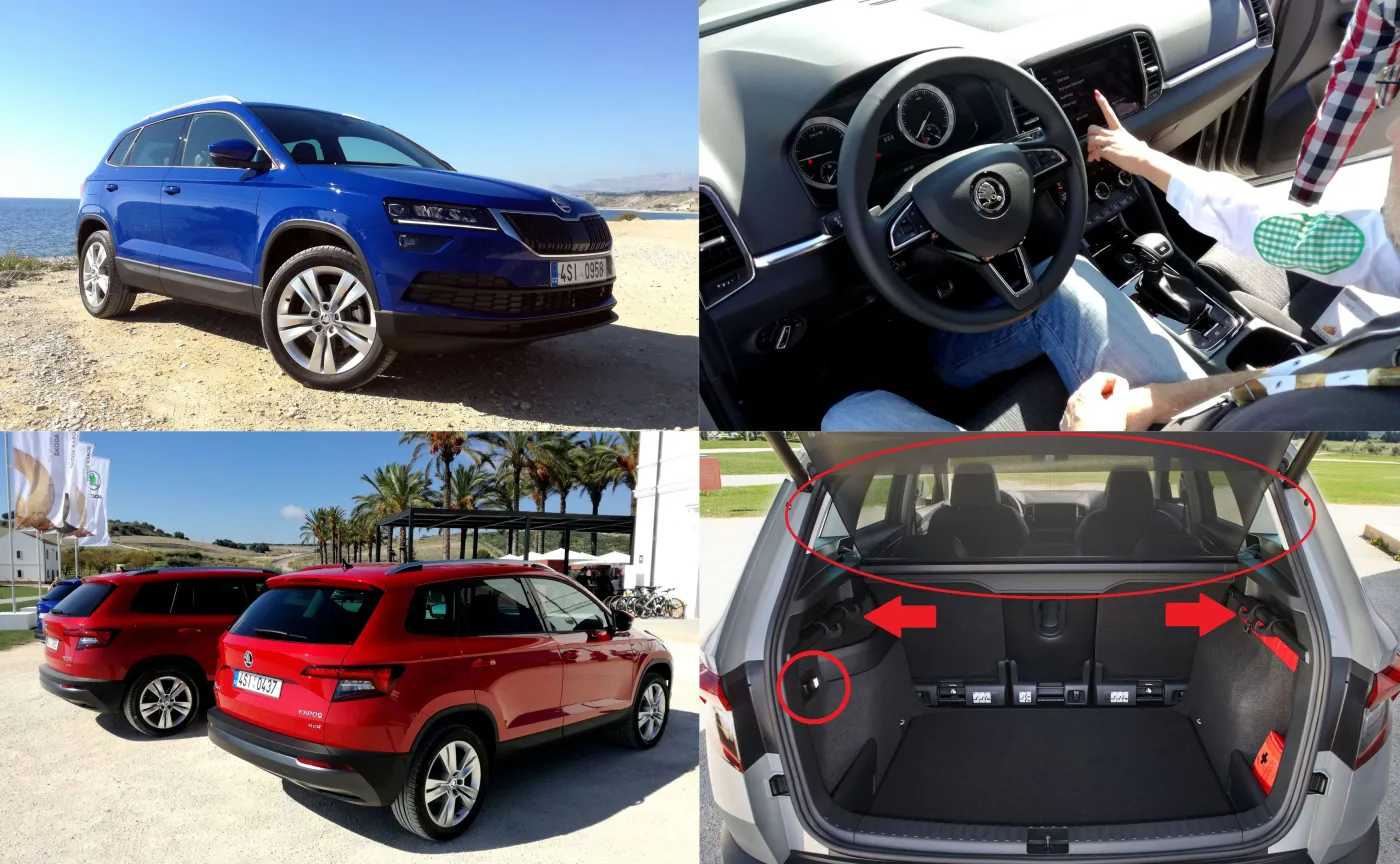 Skoda Karoq mierzy 4,38 m długości, czyli mniej więcej tyle co Nissan Qashqai. Ponad 2,6 m rozstawu osi zaowocowało przestronnym wnętrzem. Z tyłu wygodnie, ale nie tak przepastnie, jak w innych Skodach 
