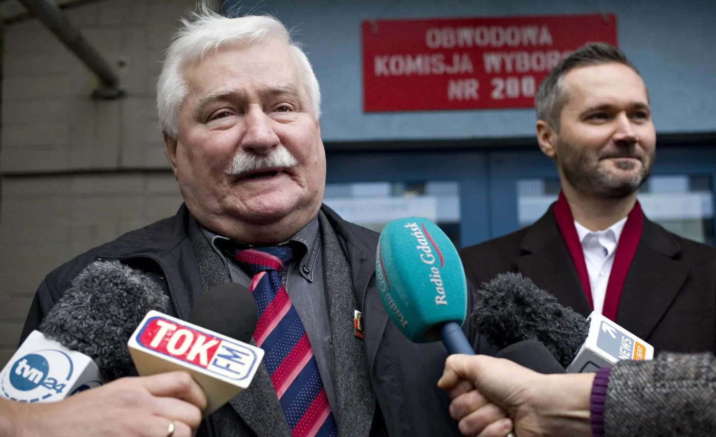 Lech Wałęsa i Jarosław Wałęsa