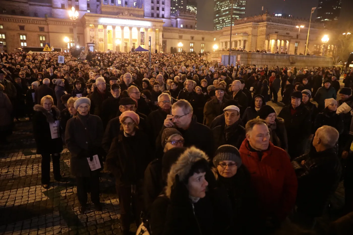 Marsz milczenia na ulicach Warszawy