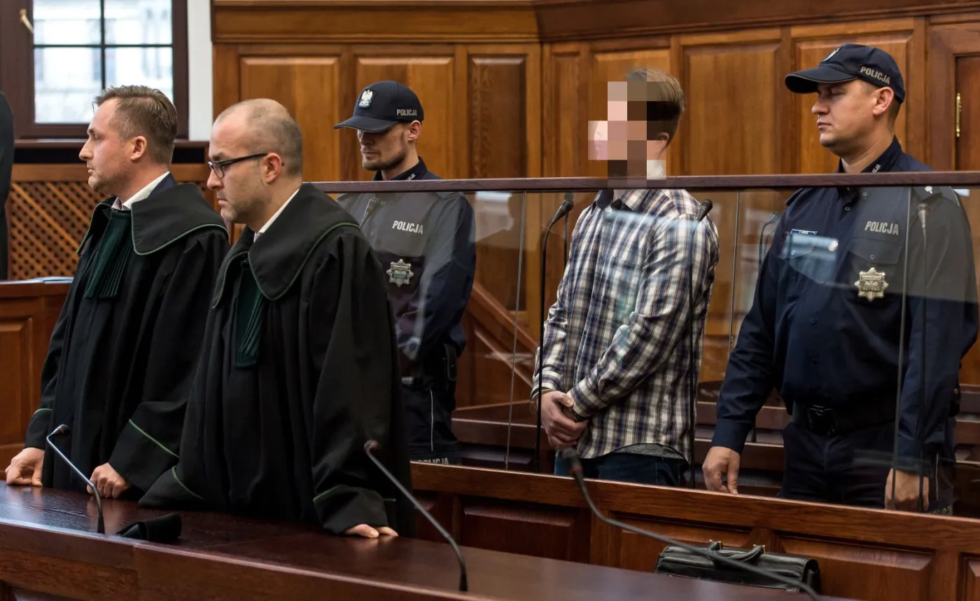 Paweł R. podczas ogłaszania wyroku
