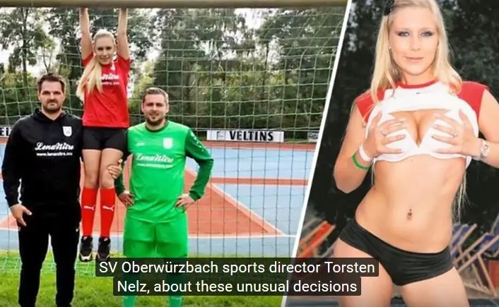 Lena Nitro i piłkarze SV Oberwurzbach