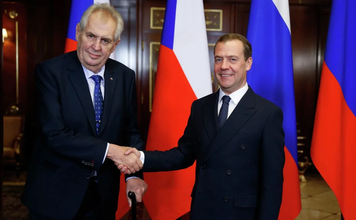 Milosz Zeman i Dmitrij Miedwiediew