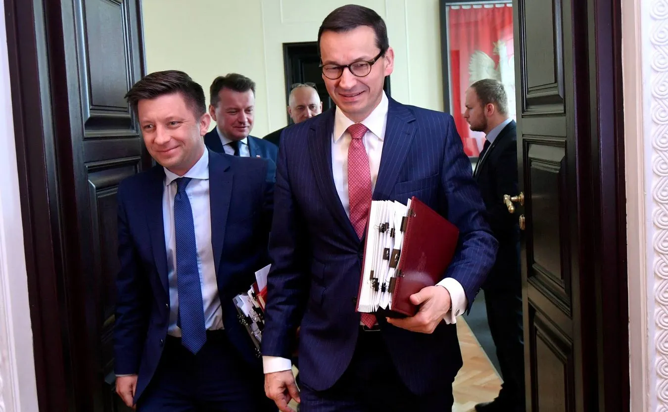 Michał Dworczyk i Mateusz Morawiecki