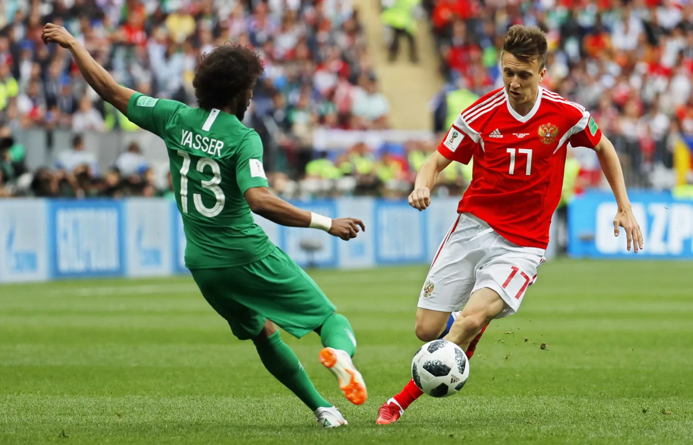 Aleksandr Golovin i Yasir Al-Shahrani
