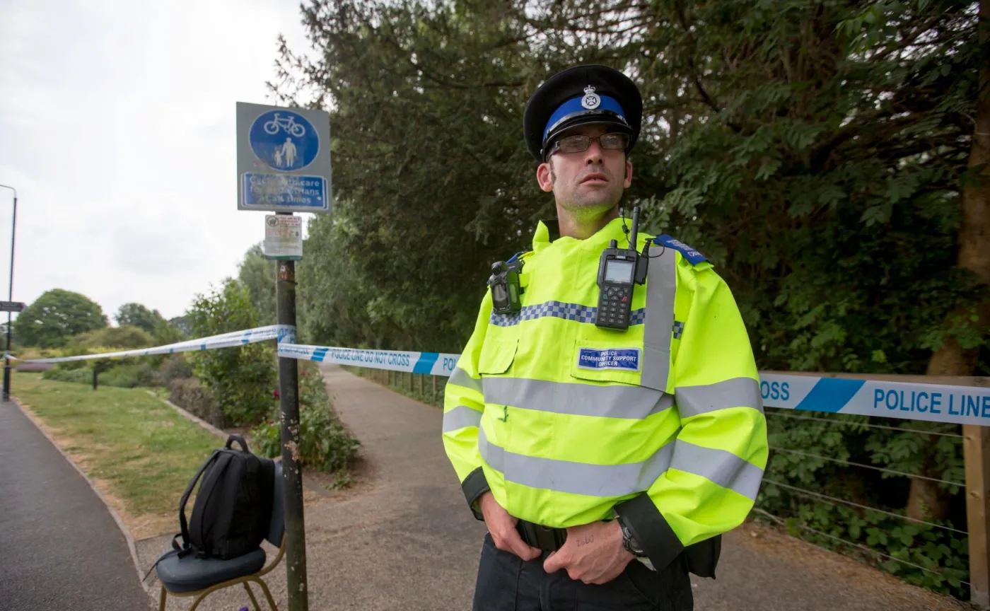 Brytyjski policjant w Salisbury
