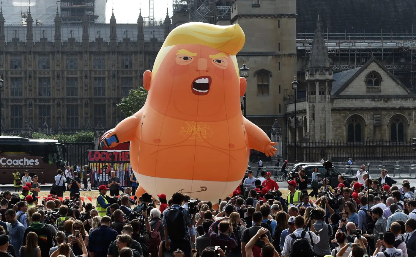 Balon-karykatura Donalda Trumpa