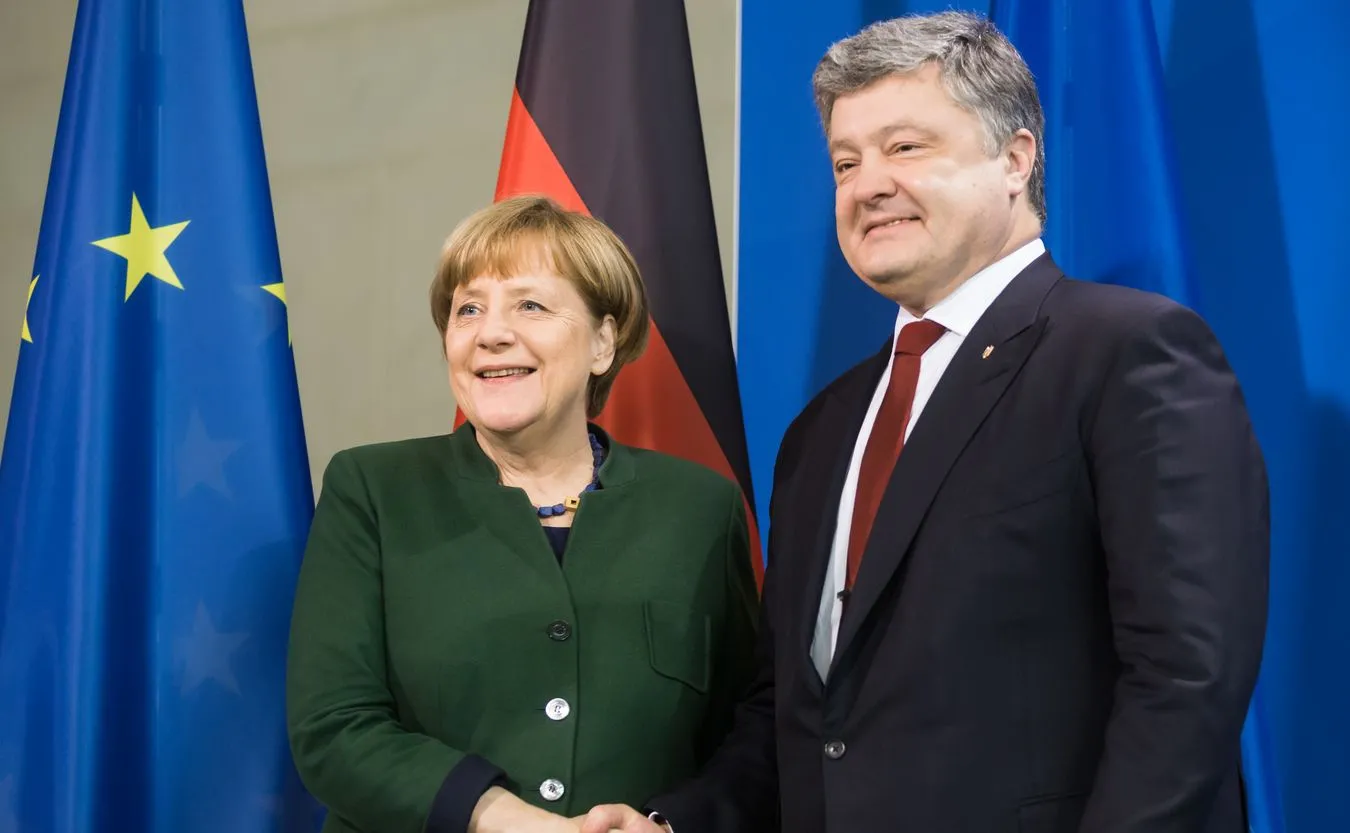 Angela Merkel i Petro Poroszenko