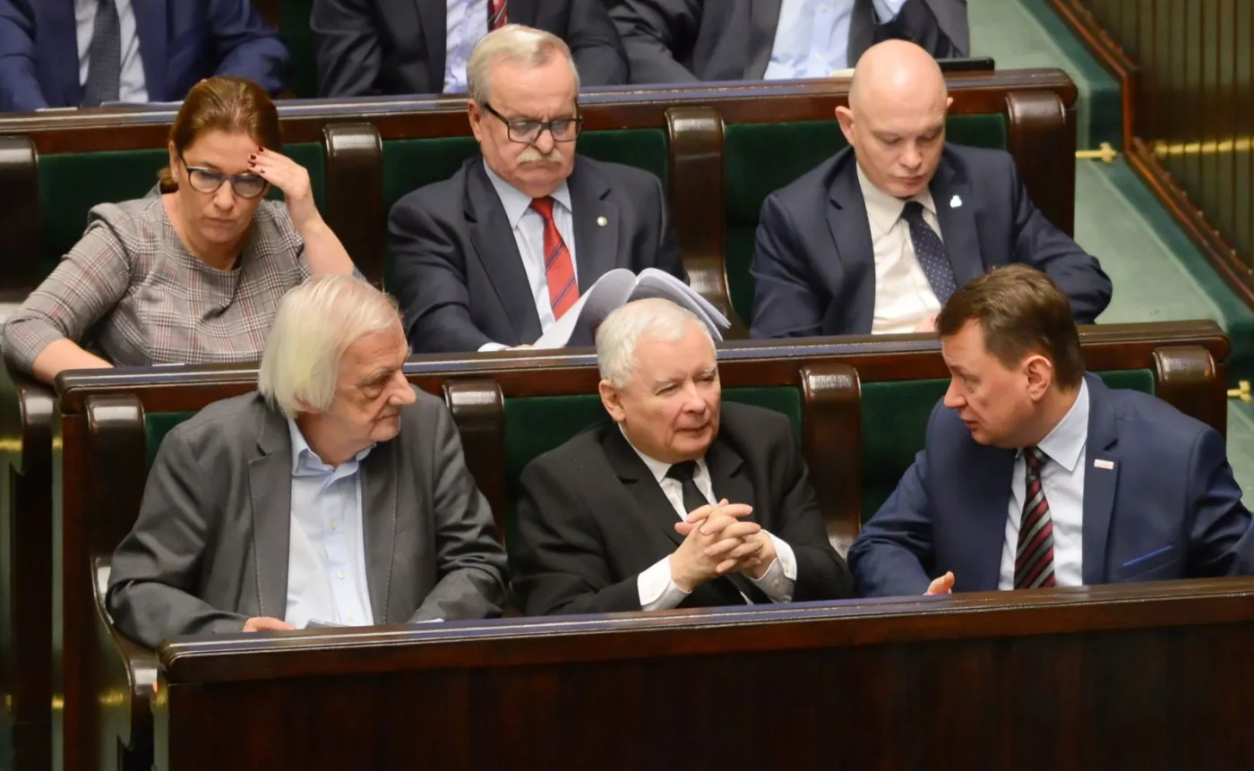 Politycy PiS na posiedzeniu Sejmu