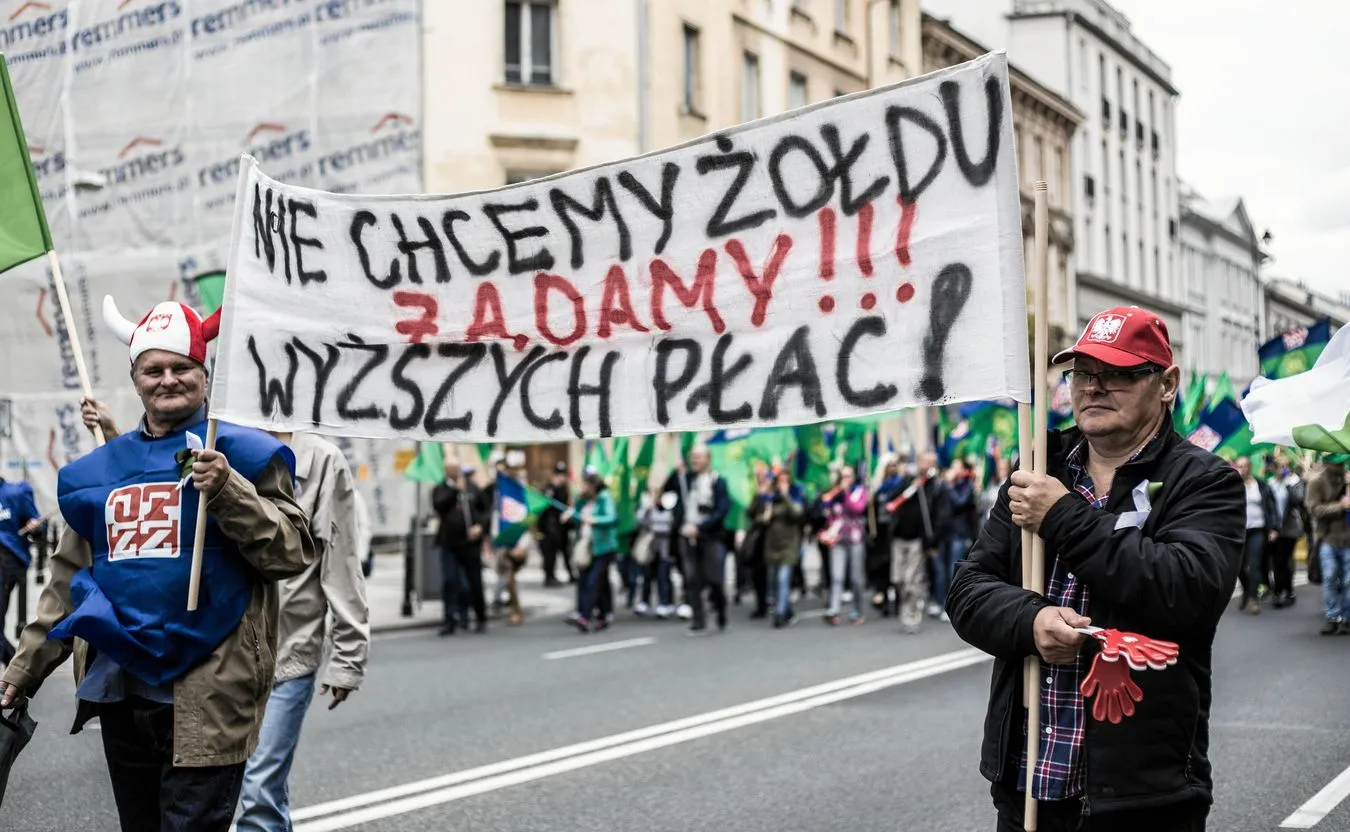 Protest związkowy, zdjęcie ilustracyjne.