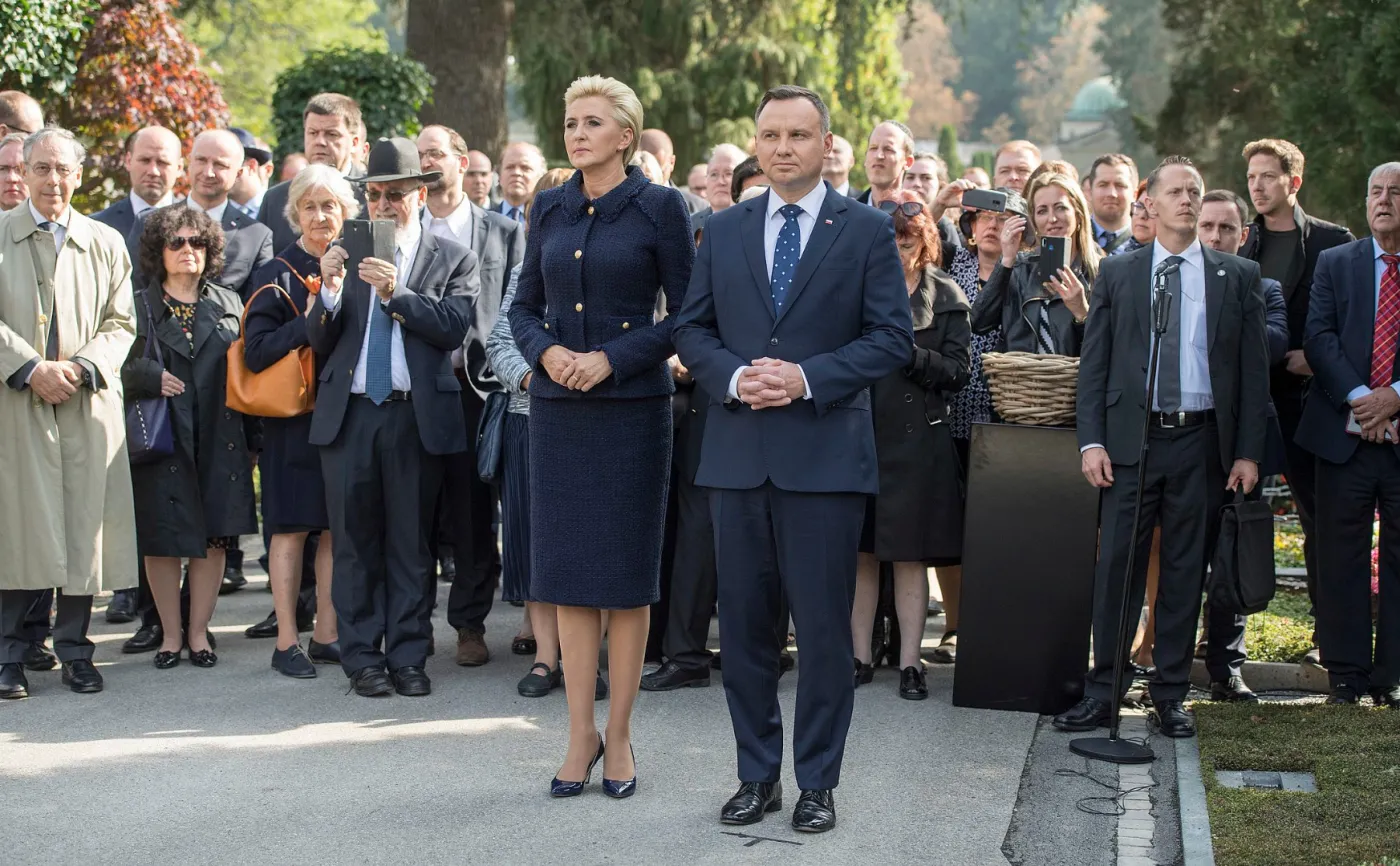 prezydent Andrzej Duda z małżonką