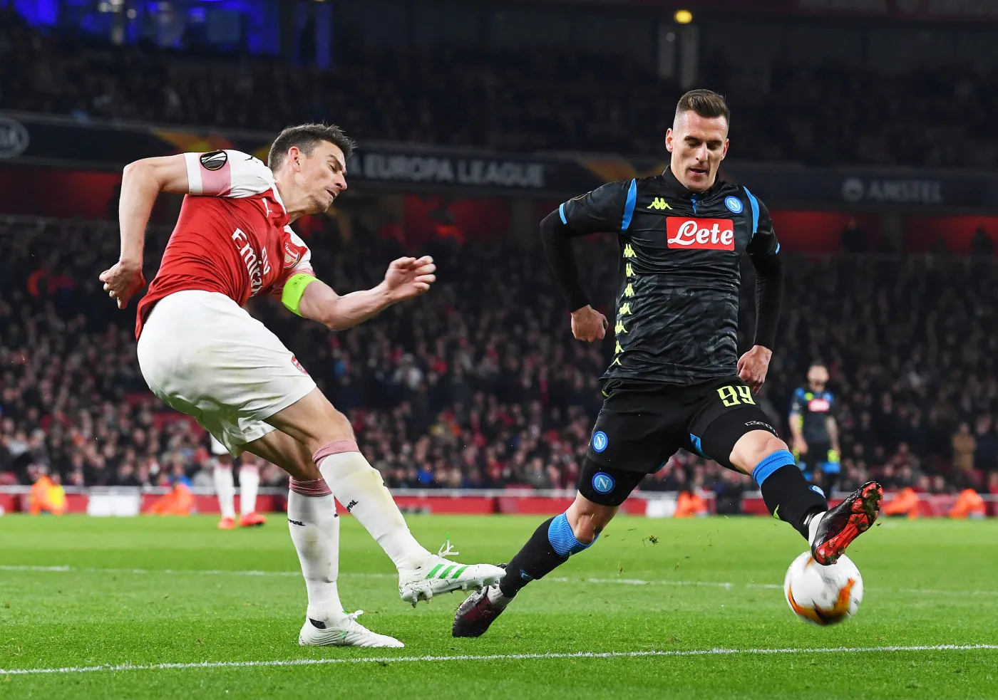 Laurent Koscielny i Arkadiusz Milik