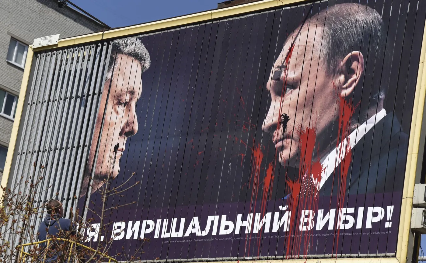 Billboard wyborczy Petro Poroszenki