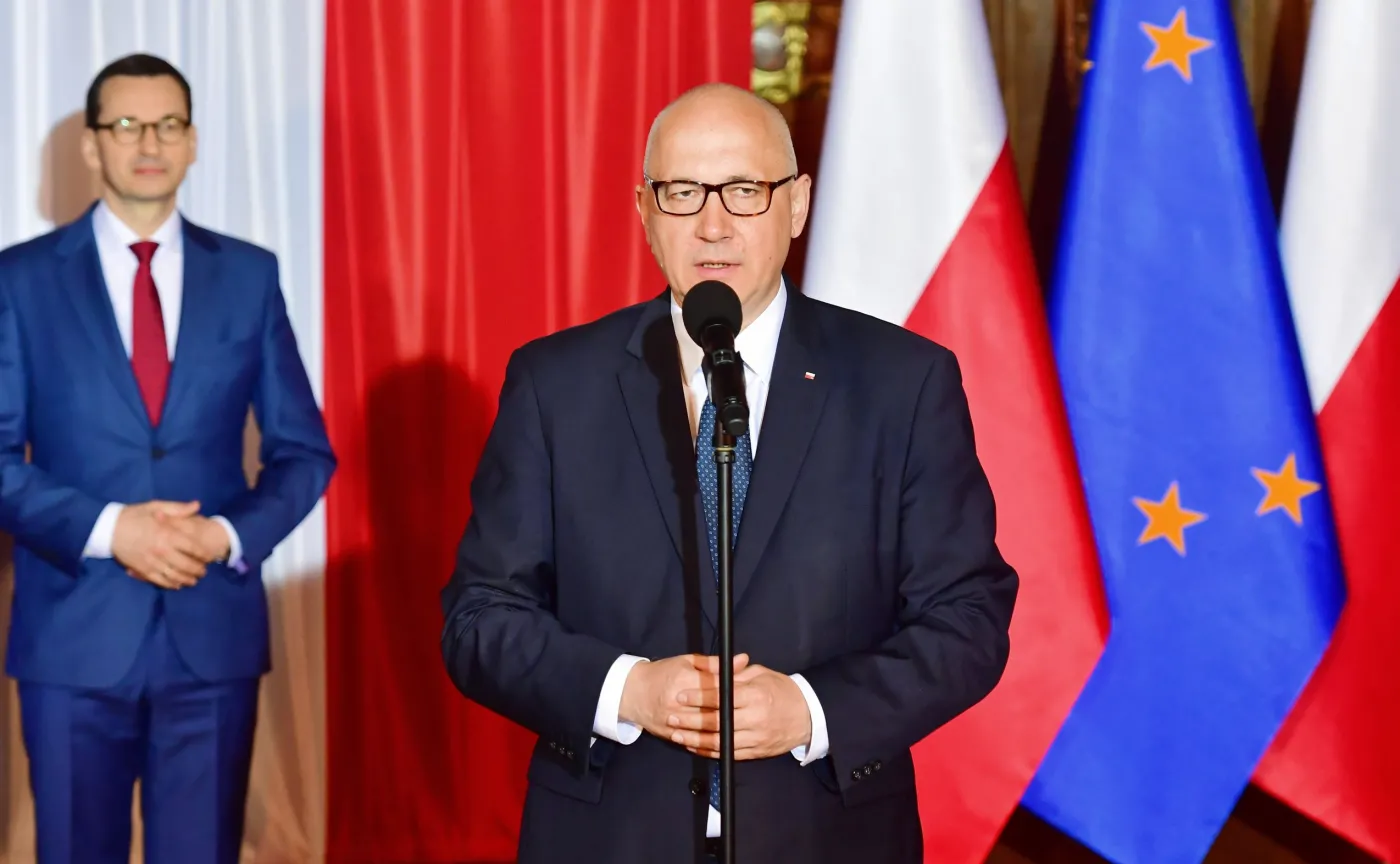Joachim Brudziński i Mateusz Morawiecki