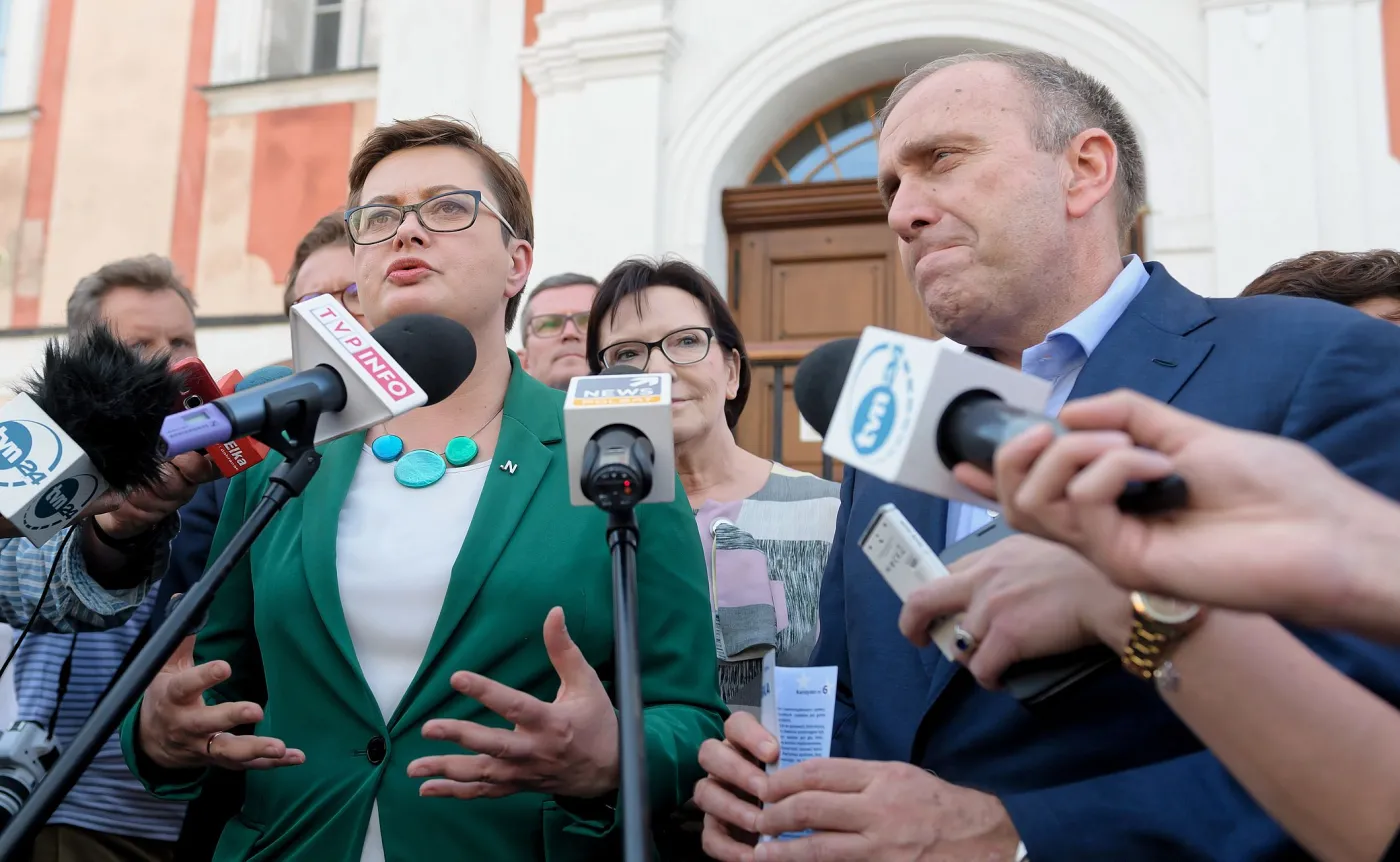 Katarzyna Lubnauer i Grzegorz Schetyna