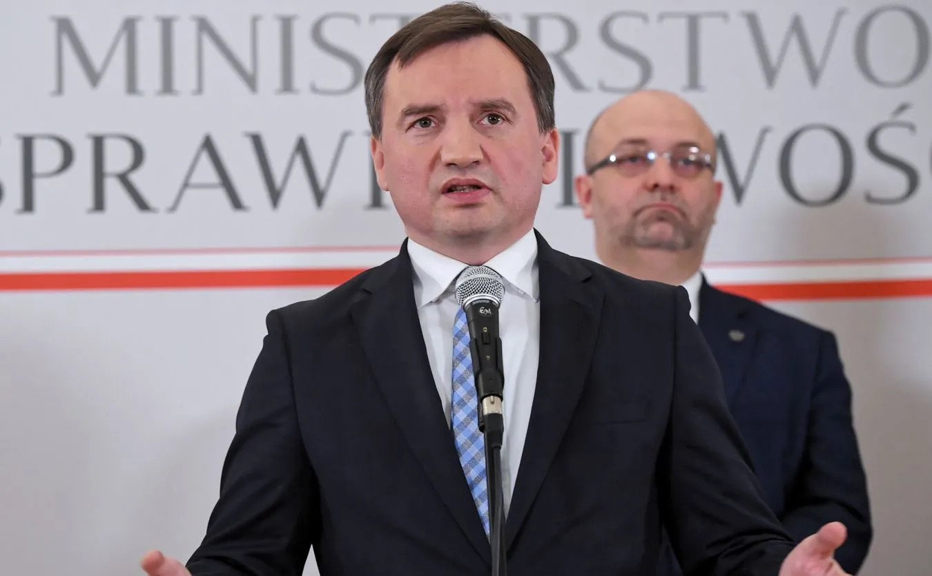 Zbigniew Ziobro z Łukaszem Piebiakiem