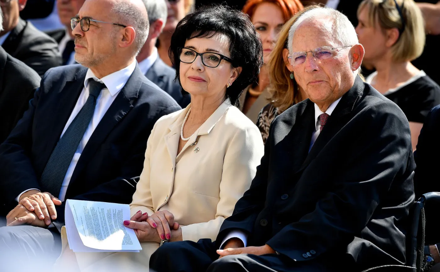 Elzbieta Witek i Wolfgang Schaeuble