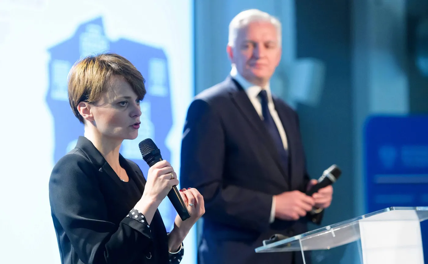 Jadwiga Emilewicz i Jarosław Gowin