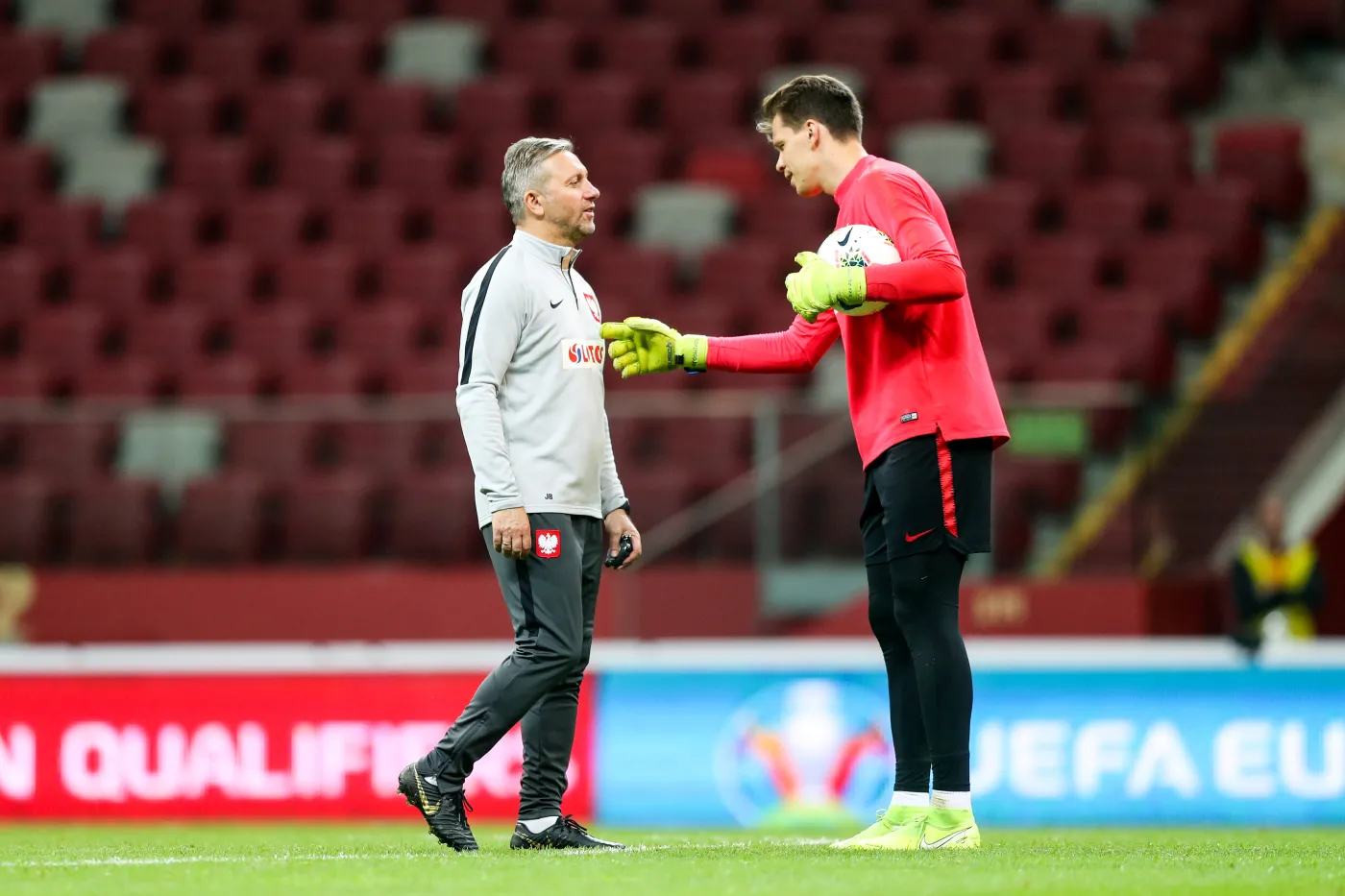 Jerzy Brzęczek i Wojciech Szczęsny