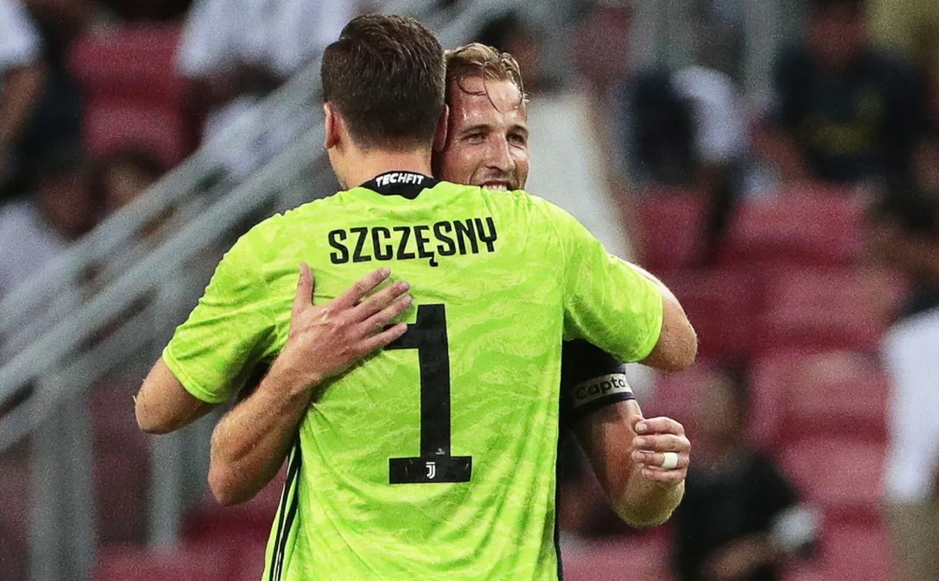 Harry Kane i Wojciech Szczęsny