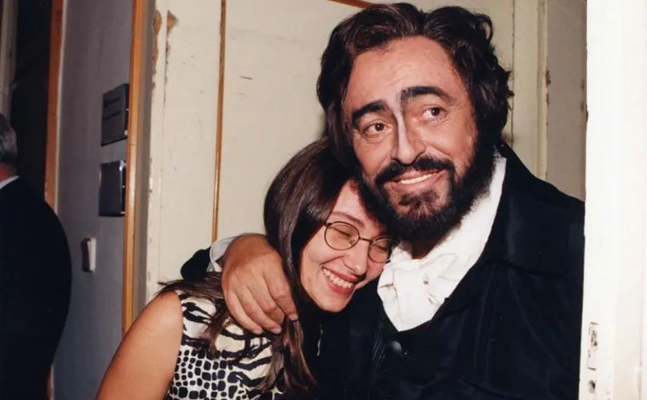 Luciano Pavarotti i Nicoletta Mantovani
