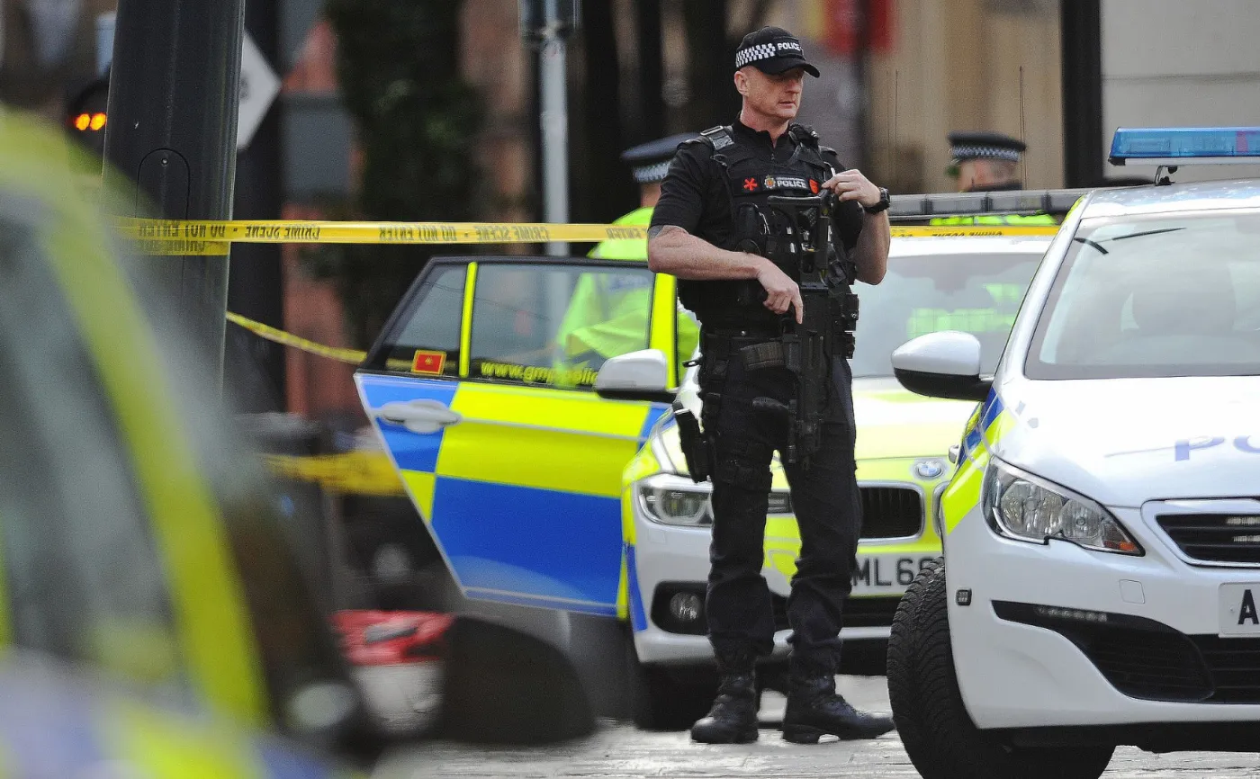 Brytyjska policja w Manchesterze