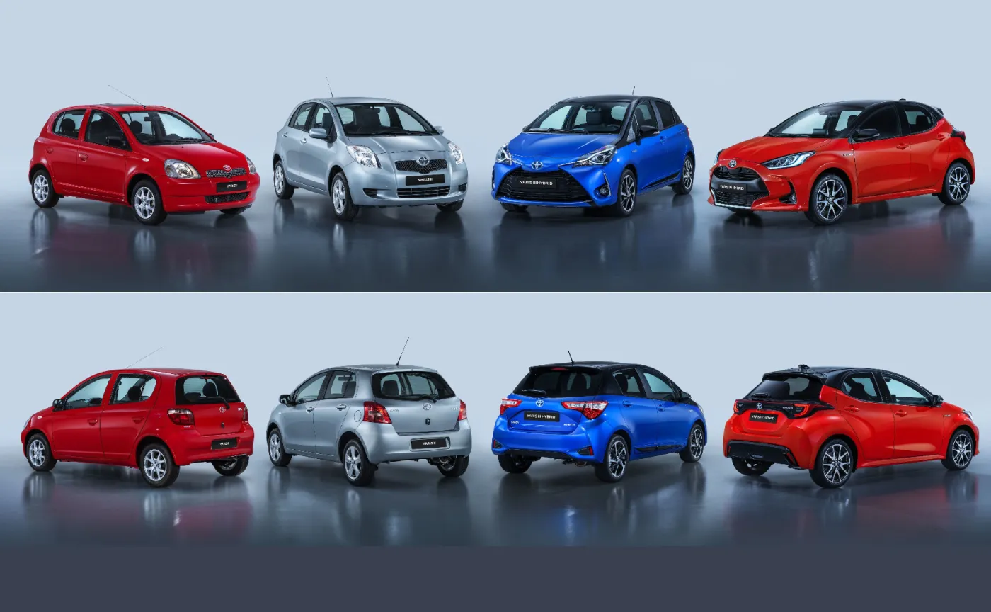 Toyota Yaris - cztery pokolenia