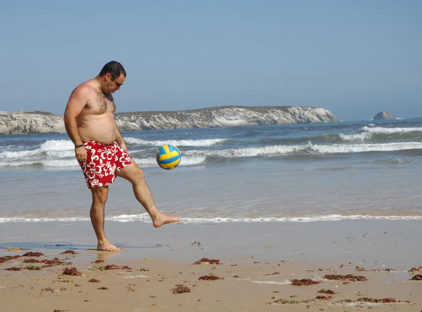 wakacje otyłość plaża morze